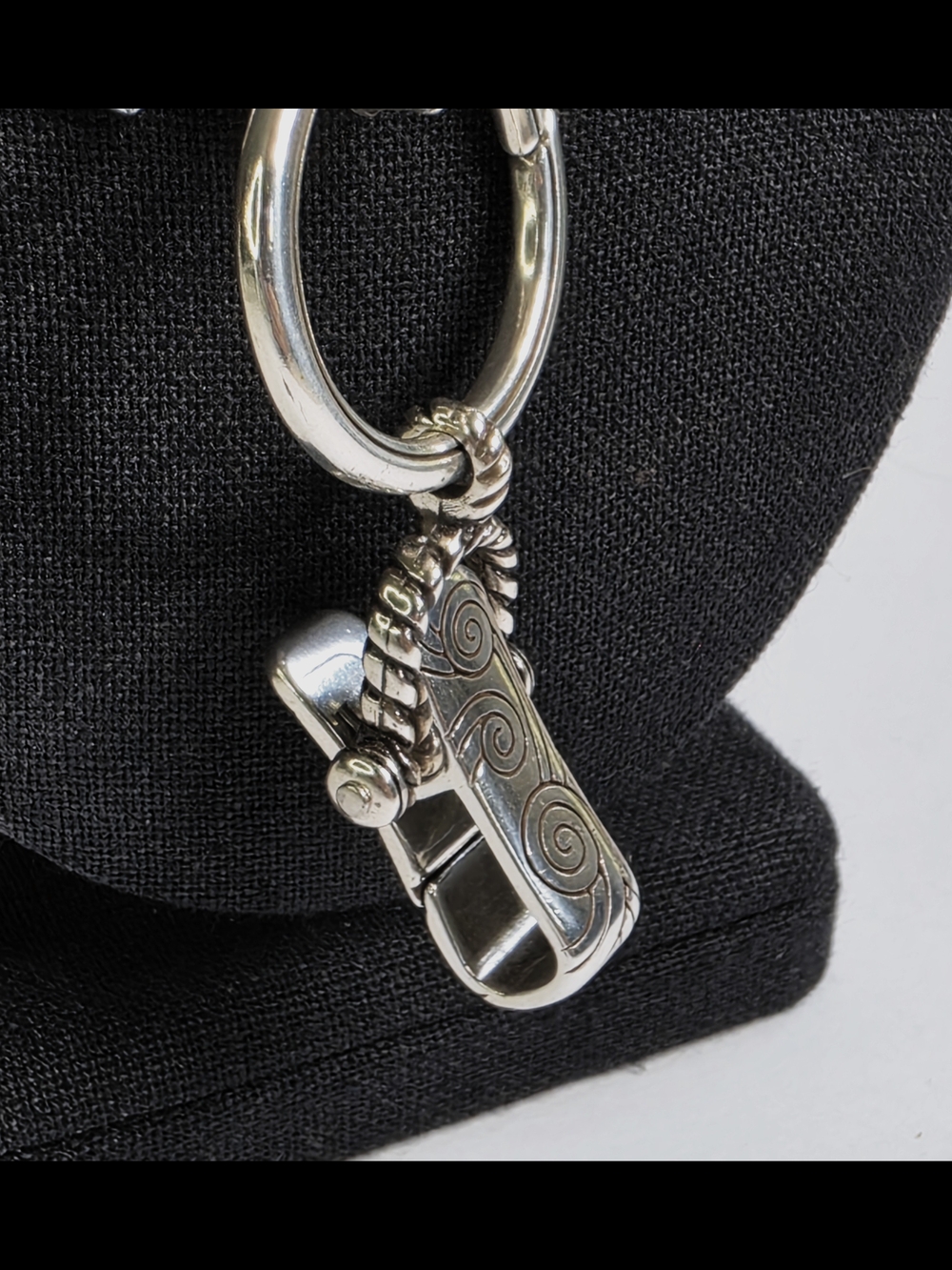 Brighton Silver-Tone Heart Accent Clip Necklace with Gold Detail-NWT - Picture 6 of 13